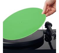 Alfombrilla para Tocadiscos, Alfombrillas Acrílicas para Tocadiscos, Alfombrillas Antideslizantes de Vinilo, Alfombrilla Antideslizante para Platos de Discos (GREEN)