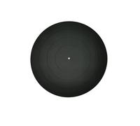Alfombrilla para tocadiscos Turntable Platter Mat Silicone Rubber Design Universal For LP Vinyl Record Players Phonograph(Black)
