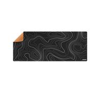 Alfombrilla phoenix stratos para ratón escritorio negra 90 x 40 cm con base de corcho y superficie cuero pu