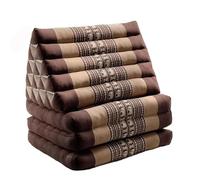 Alfombrilla plegable con cojines triangulares, almohada ecológica Kapok cómoda para relajación, masaje y lectura