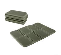 Alfombrilla portátil de espuma XPE para camping, senderismo, picnic, uso al aire libre, plegable, ligera, aislada, cojín de suelo para mochileros y viajes (verde militar)