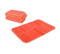 Alfombrilla portátil de espuma XPE para camping, senderismo, picnic, uso al aire libre, plegable, ligera, aislada, cojín de suelo para mochileros y viajes (naranja)