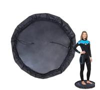 Alfombrilla portátil para cambiarse el Traje de ne Cambiador de Traje de Neopreno Negro el 130cm a Prueba de Arena for Nadar y Practicar Surf