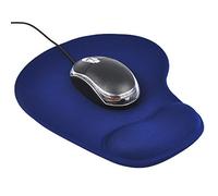 Alfombrilla ProDigital para ratón, azul oscura, con cómodo soporte de gel para muñeca, antiestrés y ergonómica, para evitar la tendinitis