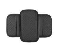 Alfombrilla Protector Maletero Cojín Universal para Reposabrazos De Coche De Piel Sintética Transpirable Funda Protectora para Consola Central Antiarañazos(Black B 1PC)