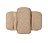 Alfombrilla Protector Maletero Cojín Universal para Reposabrazos De Coche Piel Sintética Transpirable Funda Protectora para Consola Central Antiarañazos(Beige 1PC)