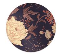 Alfombrilla Protectora ø100 cm Impermeable Antideslizante Fácil de Limpiar Protector de Suelo Resistente a Daños Redonda para Casa y Oficina PVC Vinilo - Se unió a Rowan