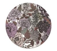 Alfombrilla Protectora ø100 cm para Casa y Oficina Redonda Fácil de Limpiar PVC Vinilo Protector de Suelo Antideslizante Impermeable Resistente a Daños - Jardín de los Secretos