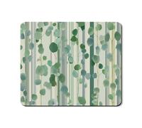 Alfombrilla protectora de eucalipto para lavadora, diseño de rayas botánicas verdes, de goma moderna, antideslizante, impermeable, para lavadora, lavadora, secadora, 20 x 24 pulgadas