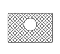 Alfombrilla protectora de fregadero en silicona, antideslizante y resistente al calor con diseño de drenaje central para mantener tu cocina organizada y limpia (G)