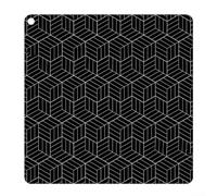 Alfombrilla protectora de silicona para placa de inducción de 52 x 78 cm, antideslizante, resistente al calor, para estufas eléctricas, protector de encimera de cocina fácil de limpiar, color negro