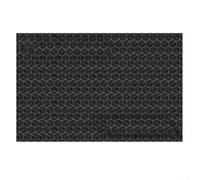 Alfombrilla protectora de silicona para placa de inducción de 52 x 78 cm, antideslizante, resistente al calor, para estufas eléctricas, protector de encimera de cocina fácil de limpiar, negro (52 x 78