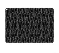 Alfombrilla protectora de silicona para placa de inducción de 52 x 78 cm, antideslizante, resistente al calor, para estufas eléctricas, protector de encimera de cocina fácil de limpiar, color negro