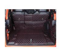 Alfombrilla Protectora Maletero para Jeep para Wrangler JL De 4 Puertas 2022-2018 Alfombrillas Especiales para Maletero De Coche Duraderas(Black Red B)