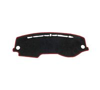 Alfombrilla Protectora para salpicadero de Coche, Parasol, para Kia Rio 4 K2 2017 2018 2019 (Poliéster/Lado Rojo)