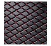 Alfombrilla Protectora para Tesla para El Modelo X Estera Maletero Coche Cuero Fibra 2015 2019 2020 Forro Carga Alfombra Esteras(Black Red Wire)