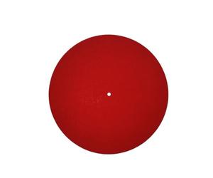 Alfombrilla protectora para tocadiscos, Alfombrilla for tocadiscos de 7/10/12 pulgadas fieltro multicolor, alfombrilla for discos vinilo LP(12inch 3MM Red)