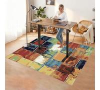 Alfombrilla Protectora Suelo para Silla de Oficina, Alfombras Gaming Suelo, 100 x 120 cm Protector Suelo Silla de Escritorio Antideslizante, Alfombrilla Protección para Suelos Duros Laminado Parqué