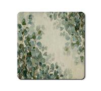 Alfombrilla protectora superior de eucalipto para lavadora, hoja botánica, cubierta superior de lavadora, de goma vintage, antideslizante, impermeable, para lavadora, 24 x 24 pulgadas