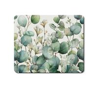 Alfombrilla protectora superior de eucalipto para lavadora y secadora, cubierta superior de lavadora botánica verde, de goma inspirada en primavera, antideslizante, impermeable, para lavadora, 20 x 24