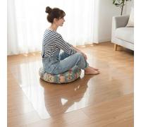 Alfombrilla Protectora Transparente para Suelos，Alfombra Antideslizante De Vinilo para Sillas Oficina 1mm Grosor，40x40-160x330cm Impermeable para Parquet，Laminado