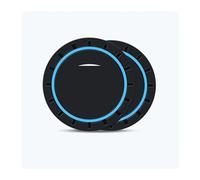 Alfombrilla Puerta Coche para Tesla para Modelo 3 Y S X 2021 para Roadster para Cybertruck para Juguete Posavasos Silicona Coche Ranura Taza Agua Alfombrilla Antideslizante(Blue3)