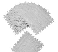 Alfombrilla puzzle set de 8 gris 172x87cm fitness