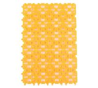 Alfombrilla PVC para Jaula Conejo, Tapete Antideslizante Transpirable | 4 Unidades Rejilla Hueca Corazón, Resistente Desgaste, Fácil Limpieza, Perro