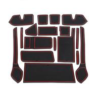 Alfombrilla Ranura Puerta Alfombrilla con Ranura para Puerta para Daihatsu, Almohadilla para para Taft, Portavasos, Accesorios De Interior Coche, Posavasos Goma(Rosso)
