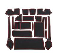 Alfombrilla Ranura Puerta Alfombrilla para Ranura De Puerta para Daihatsu para Taft Posavasos con para Coche, Portavasos, Accesorios Interiores(Rosso)