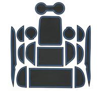 Alfombrilla Ranura Puerta Coche, Almohadillas Antideslizantes Ranuras, Accesorios Interiores Coche para Toyota para Prius 2015-2018 para Serie 50 Protección(BLU)