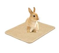 Alfombrilla Rascador Para Conejos Base De Sisal Para Afilar Uñas De Conejo | Juguetes Naturales Para Mascotas: Accesorios Refrescantes Para Jaulas Y Nidos Para Animales Pequeños