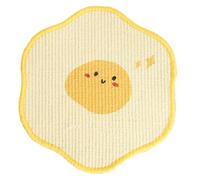 Alfombrilla rascadora de sisal para gatos, protector de muebles para paredes, sofás, armarios, puertas y alfombras, rascador para gatos con cierre de (amarillo, A)