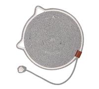 Alfombrilla rascadora para gatos, almohadilla para rascar, cuerda de algodón, alfombrilla de descanso redonda, varias patas, juguete de entrenamiento, protector de muebles
