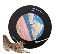 Alfombrilla Rascadora para Gatos - Giratorio de Ejercicio Mental y físico,Almohadilla Rascadora de Gatos Montada en Pared - para Razas pequeñas y Medianas Dentro del Comedor salón y el