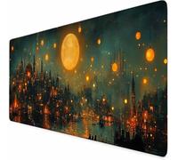 Alfombrilla Ratón 120x60cm Mouse Pad Grande, Alfombrilla Raton Lavable con Base de Goma Antideslizante, Protector Grande Mousepad para Jugadores, PC, Oficina, Portátil (JaponéS Historietas) -XZ17S