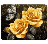 Alfombrilla Ratón 200x150x3mm, Mariposa Alfombrilla Ratón Flor Mouse Pad, Mouse Mat Antideslizante Protector Escritorio con Bordes Cosidos, Seguimiento Suave y Preciso para PC, Oficina, Hogar,Model510