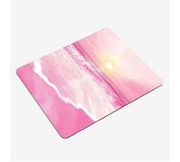 Alfombrilla Ratón 200x150x3mm, Rosa Mouse Pad Playa Alfombrilla Gaming, con Base Goma Antideslizante, Superficie Impermeable, Bordes Cosidos Tapete Escritorio, para Oficina Mini Mousepad S0-1331