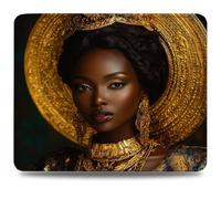 Alfombrilla Ratón 230 x 180 mm Alfombrilla Escritorio África, Mejora Precisión y Velocidad con Base de Goma Antideslizante y Bordes Cosidos, Mousepad Duradera para Oficina e Juegos, Belleza 0d-725