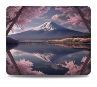 Alfombrilla Ratón 230 x 180 mm Alfombrilla Escritorio Japón, Mejora Precisión y Velocidad con Base de Goma Antideslizante y Bordes Cosidos, Mousepad para Oficina e Juegos, Flores de Cerezo 0d-867