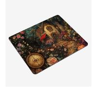 Alfombrilla Ratón 240x200x3mm, Misterio Mouse Pad Cabina Alfombrilla Gaming, con Base Goma Antideslizante, Superficie Impermeable, Bordes Cosidos Tapete Escritorio, para Oficina Mini Mousepad S0-25