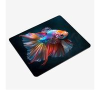 Alfombrilla Ratón 240x200x3mm, Vistoso Mouse Pad Pez Alfombrilla Gaming, con Base Goma Antideslizante, Superficie Impermeable, Bordes Cosidos Tapete Escritorio, para Oficina Mini Mousepad S0-455