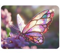 Alfombrilla Ratón 250x210x3mm, Siete Colores Alfombrilla Ratón Mariposa Mouse Pad, Mouse Mat Antideslizante Protector Escritorio, Seguimiento Suave y Preciso para PC, Oficina, Hogar, Juegos, Model680