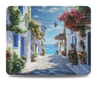 Alfombrilla Ratón 260 x 210 mm Alfombrilla Escritorio Arquitectura, Mejora Precisión y Velocidad con Base de Goma Antideslizante y Bordes Cosidos, Mousepad para Oficina, Estudio, Juegos Flor 0d-458