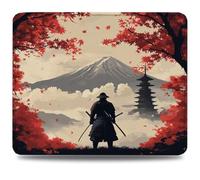 Alfombrilla Ratón 260 x 210 mm Alfombrilla Escritorio Japón, Mejora Precisión y Velocidad con Base de Goma Antideslizante y Bordes Cosidos, Mousepad Duradera para Oficina e Juegos, Guerrero 0d-866