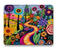 Alfombrilla Ratón 260x210mm, color Mousepad, Alfombrilla Raton para Ordenador de 3mm con Textura Premium, Base de Goma Antideslizante, Pequeña Tapete Rato Portátil para Oficina y Juegos - bosque c0-89
