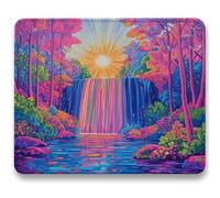 Alfombrilla Ratón 260x210mm, Color Mousepad, Alfombrilla Raton para Ordenador de 3mm con Textura Premium, Base de Goma Antideslizante, Pequeña Tapete Rato Portátil para Oficina y Juegos - Caer c0-88