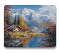 Alfombrilla Ratón 260x210mm, cortijo Mousepad, Alfombrilla Raton para Ordenador de 3mm con Textura Premium, Base de Goma Antideslizante, Tapete Rato Portátil para Oficina y Juegos - Paisaje c0-696