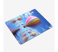 Alfombrilla Ratón 260x210x3mm, Azul Mouse Pad Vistoso Alfombrilla Gaming, con Base Goma Antideslizante, Superficie Impermeable, Bordes Cosidos Tapete Escritorio, para Oficina Mini Mousepad S0-1401