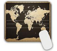 Alfombrilla Ratón - 27x22cm - Portátil Alfombrilla Ratón Gaming, Mejora la Precisión Velocidad, con Base de Goma Antideslizante y Bordes Cosidos Duradera y Cómoda para Oficina, Juegos. (Negro)-50717